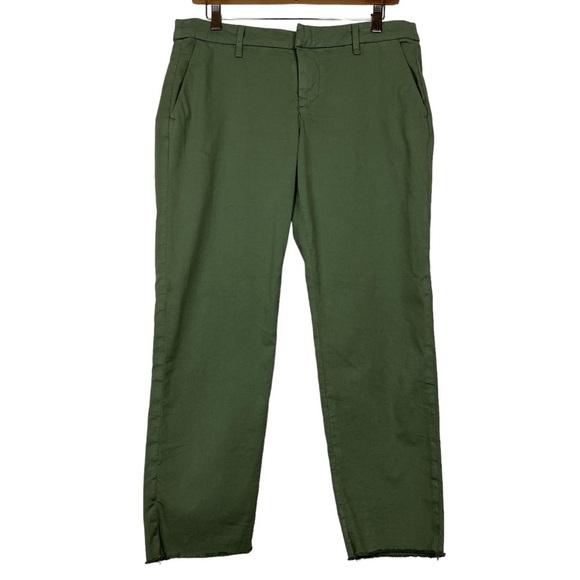 Frank & Eileen Wicklow Raw Hem Twill Chino Straight Trousers - Picture 4 of 8